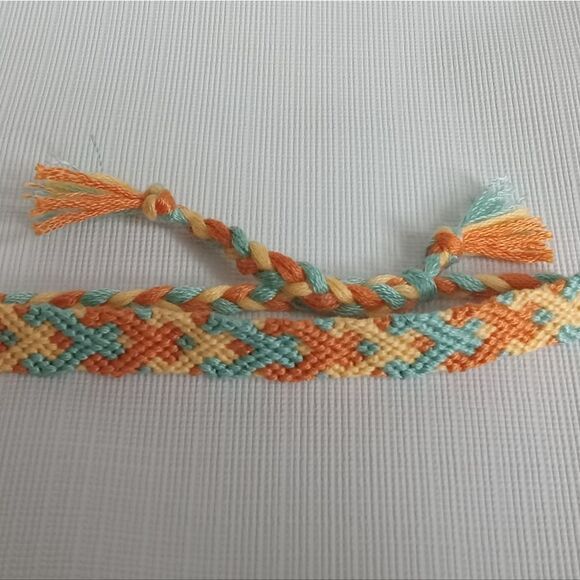 Handmade Colorful Embroidery Floss Adjustable Friendship Style Bracelet Bundle - Picture 3 of 11